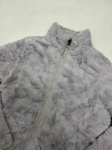 Lilac reversible puffer & fleece zip up sweatshirt (S/M)