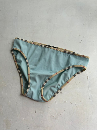 Nova check baby blue bikini bottom (XS/S)