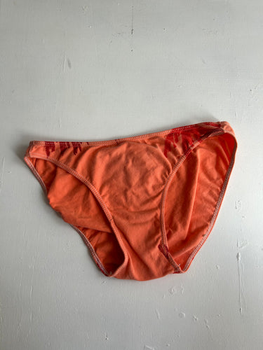 Orange cotton bikini bottom (M)