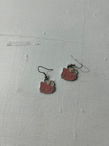 Kitties silver earrings