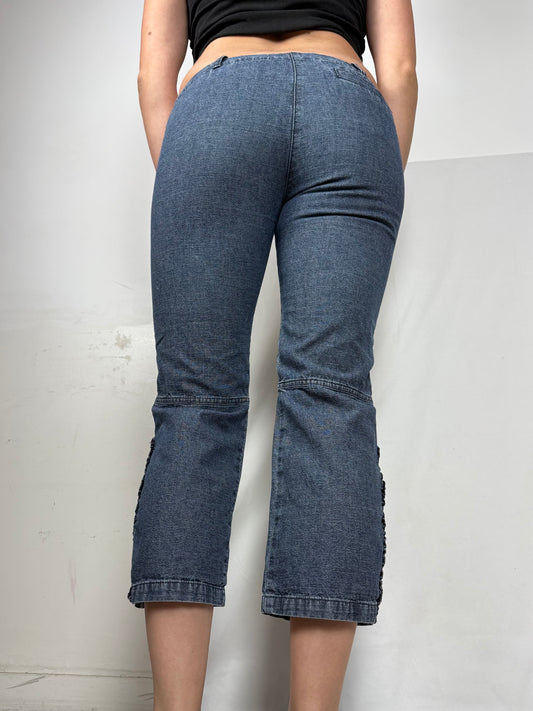 Navy low rise capri pants (XS)