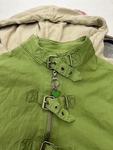 Green belt jacket  90s y2k vintage  (S/M)