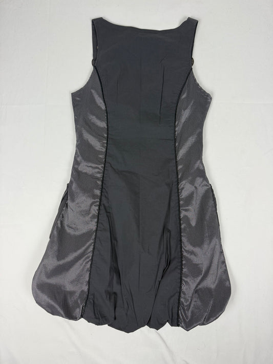 Grey pleated mini dress (S)