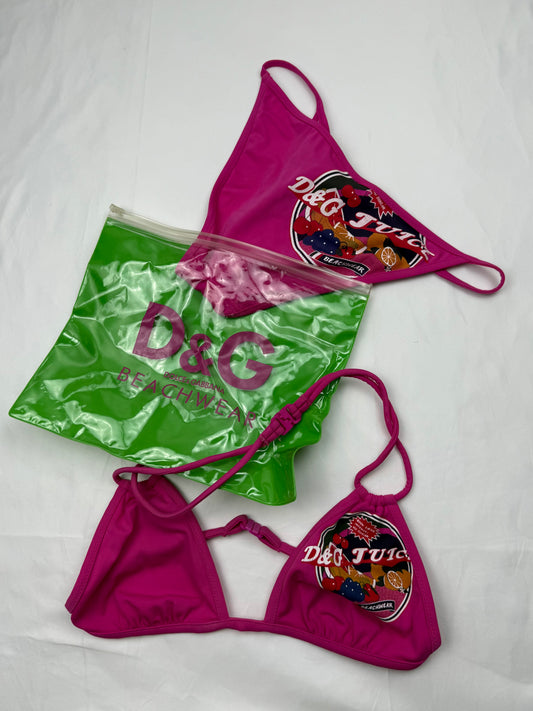 Pink juicy edition low waisted bikini set (S/M)