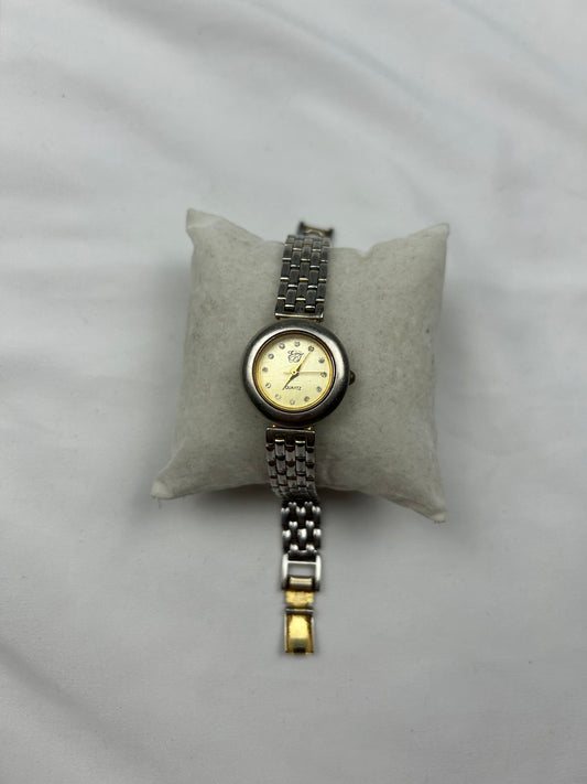 Vintage silver inox bracelet watch jewelry