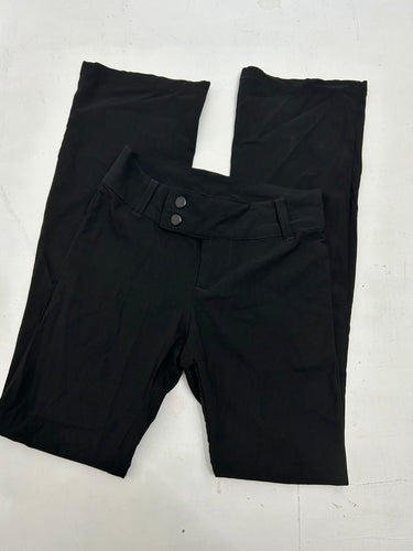 Black low waist 90s vintage flare office pants (XS/S)