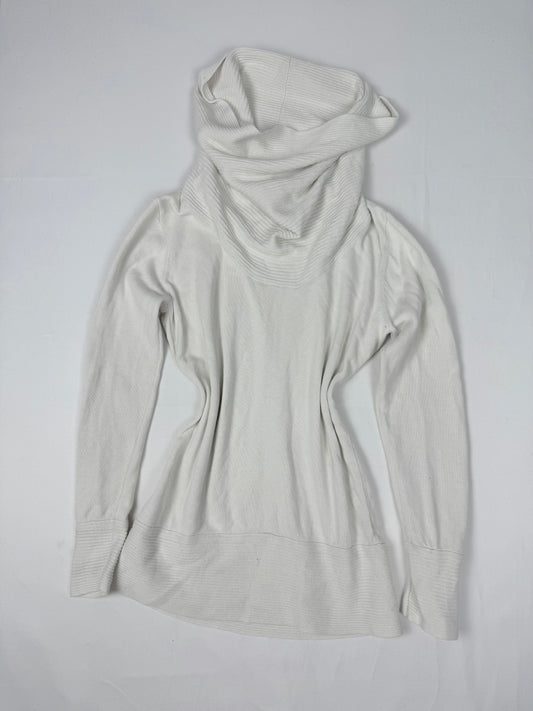 White turtleneck 100% cotton jumper (S/M)