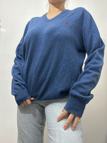 Blue lambswool 90s jumper (S/M)