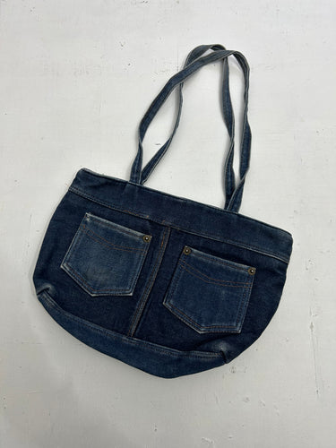 Navy denim jean's shoulder bag y2k vintage