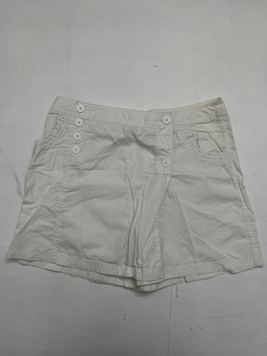 White 90s y2k vintage low rise mini skirt /short (S/M)