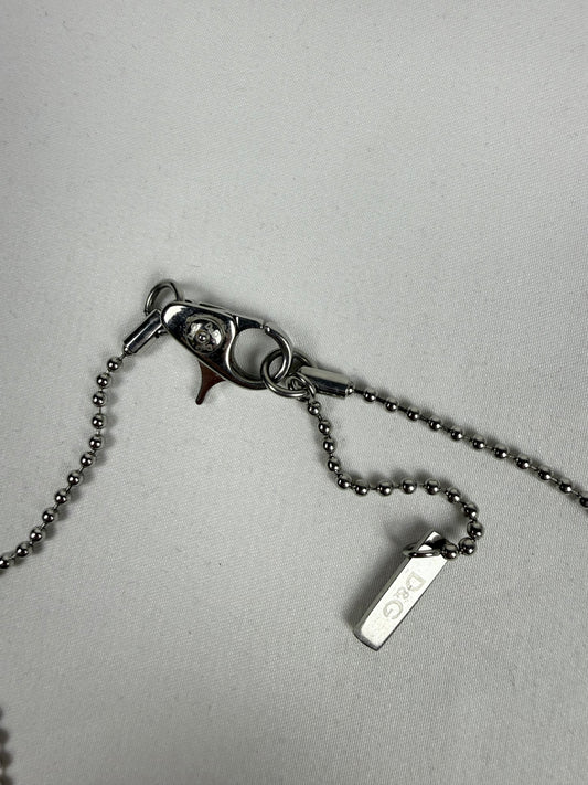 Silver stainless steel charms necklace