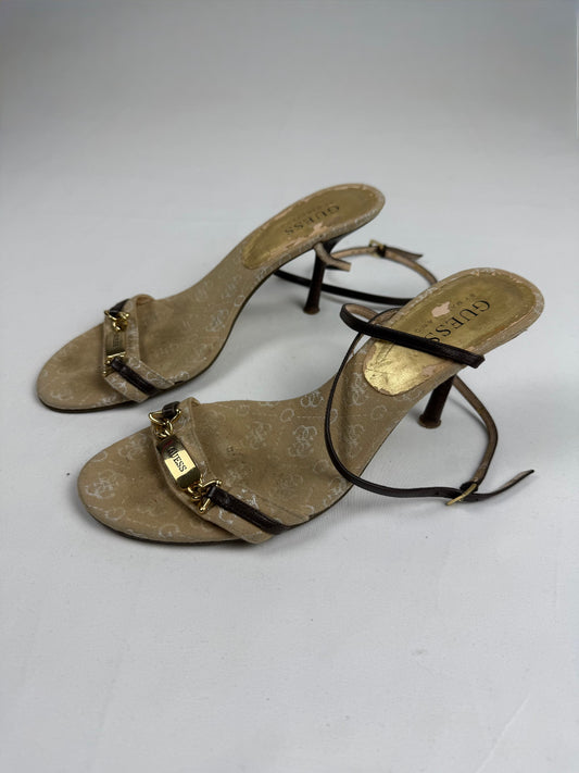 Gold night out kitten heels (37)