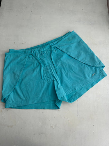Blue 90s mini jupe short swoosh logo skort (M/L)
