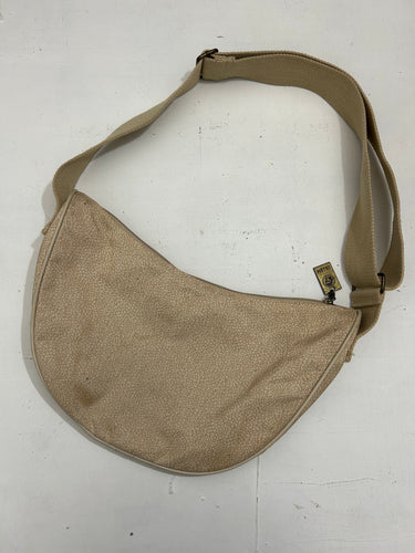 Beige small besace knitted shoulder bag y2k vintage