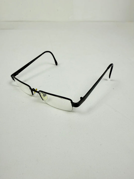 Metallic black office glasses (with prescription)