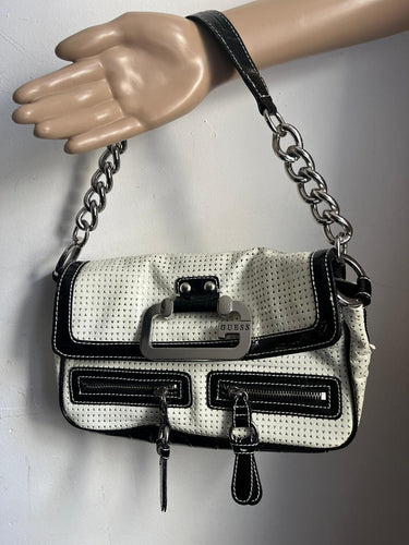 Black & White G buckle  y2k vintage small shoulder bag