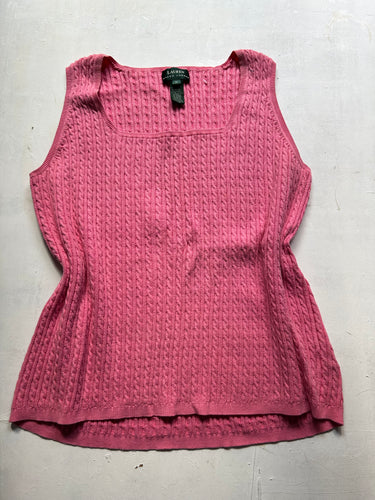 Pink knitted top (XL)