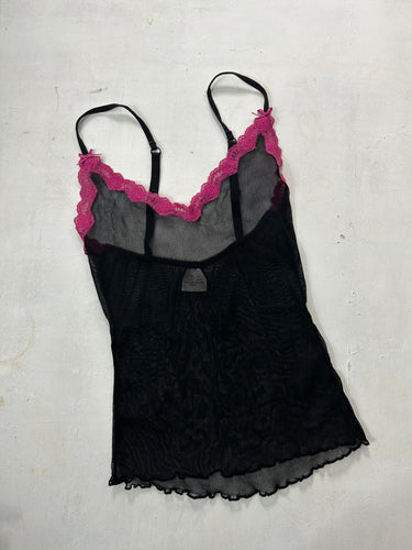 Mesh see trough lace cami top (S)