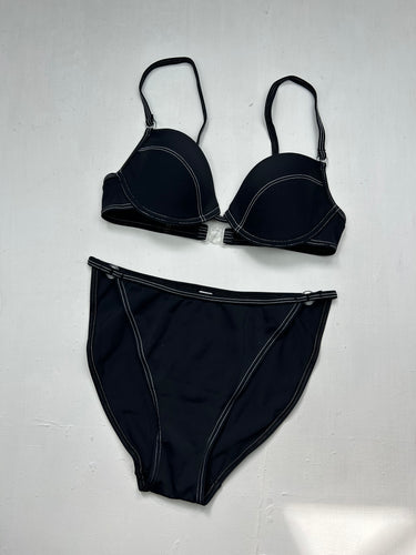 Navy high waist bikini set (L)