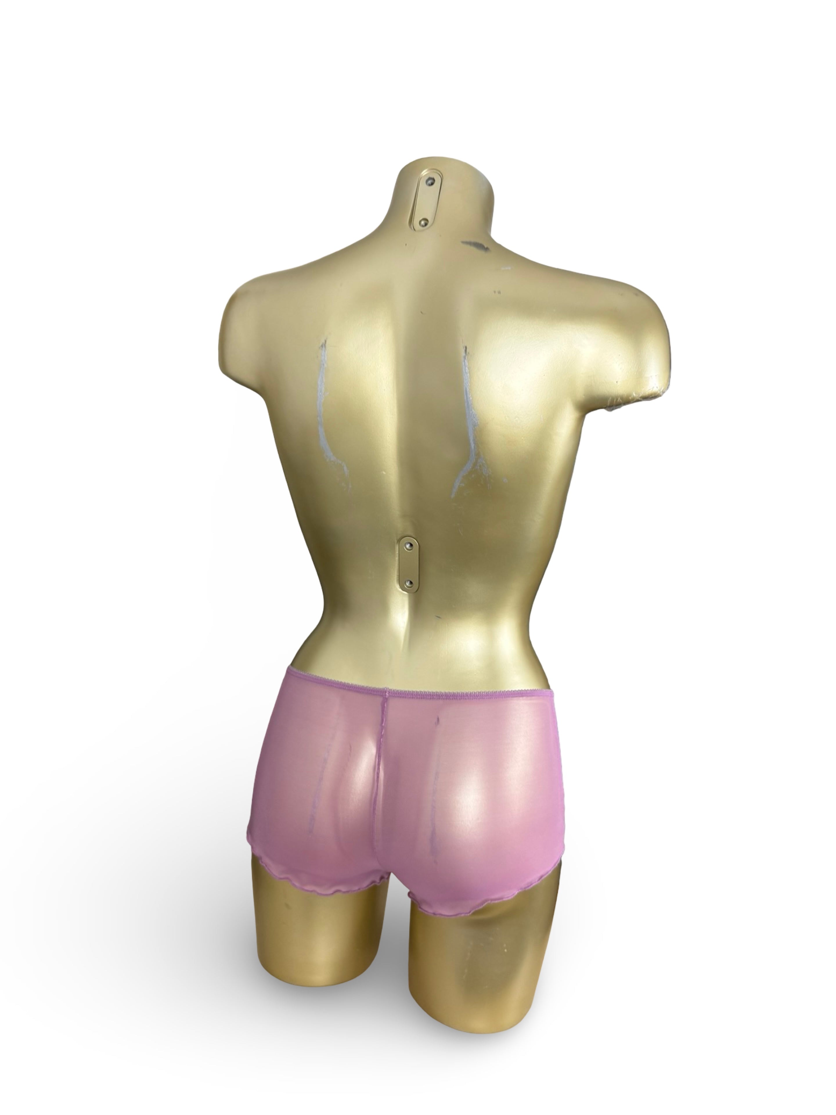 Set of 2 mesh see trough low rise mini short (S/M)