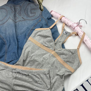Blue logo denim jacket (XS/S)