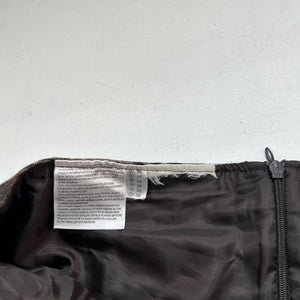 Brown check print y2k 90s vintage mini skirt (S/M)