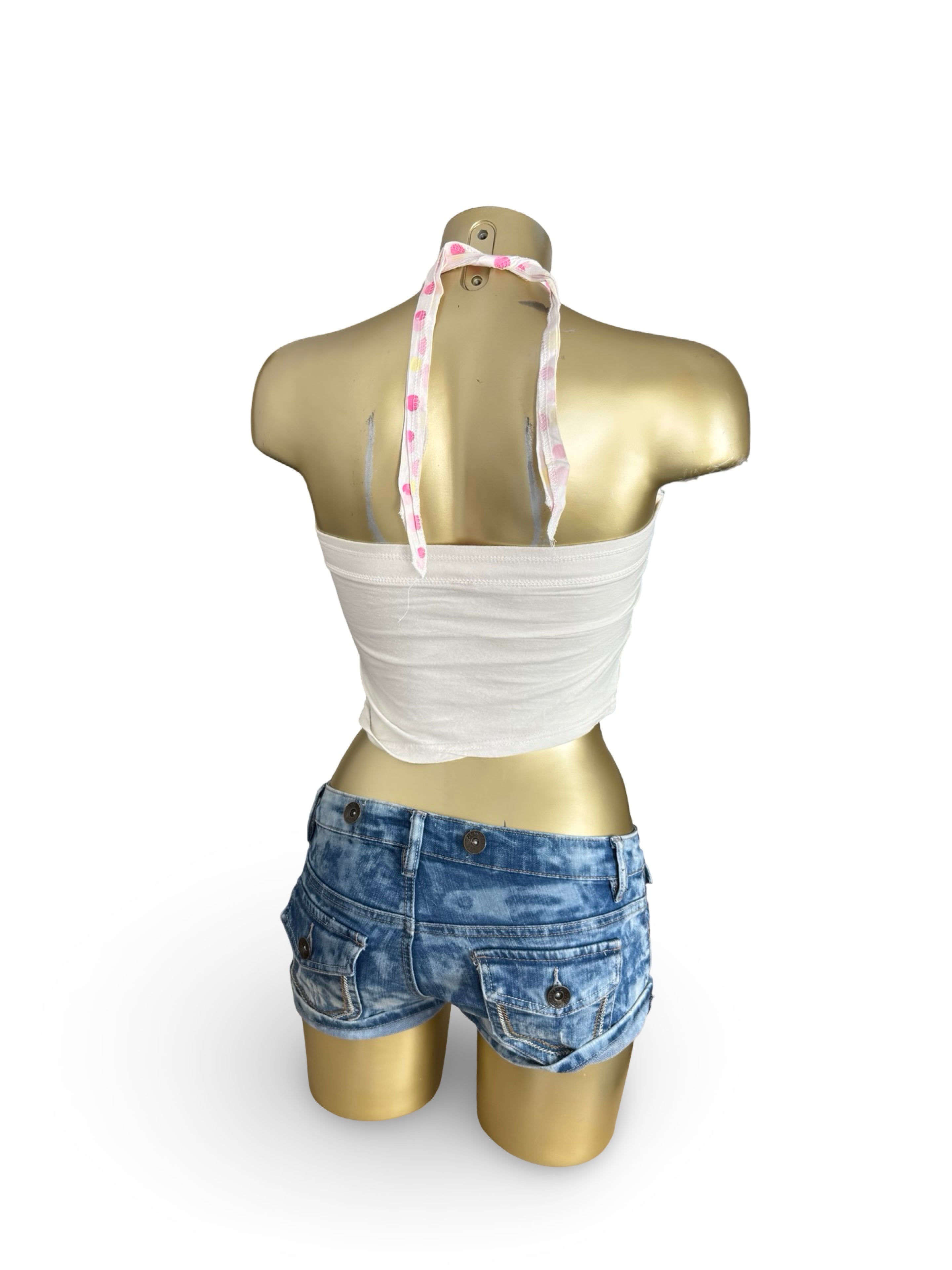 White cotton tube top (XS)