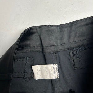 Black satin mini/micro short (M)