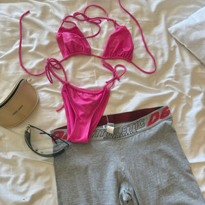 Pink glitters bikini set (S)