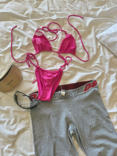 Pink glitters bikini set (S)