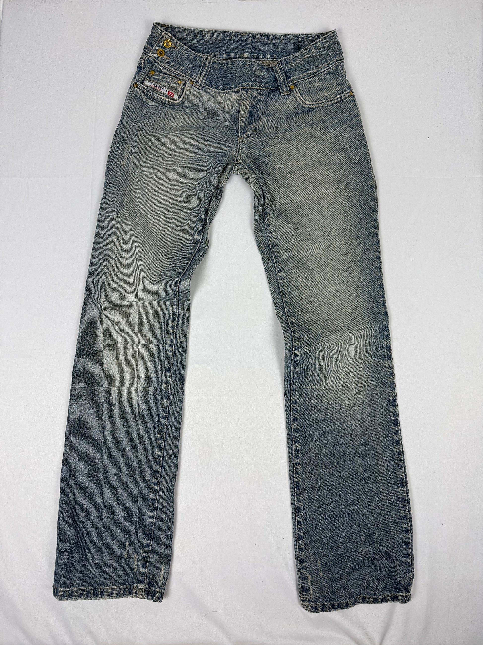 Diesel denim low rise straight legs pants (XS)