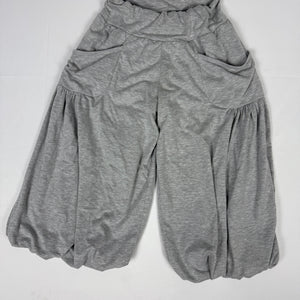 Grey baggy sarouel low rise capri pants (S)