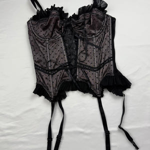Black babydoll corset top (S)