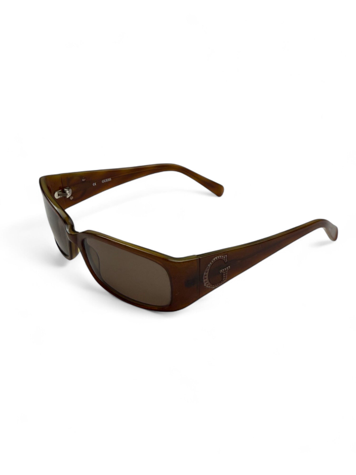2000s brown square sunglasses