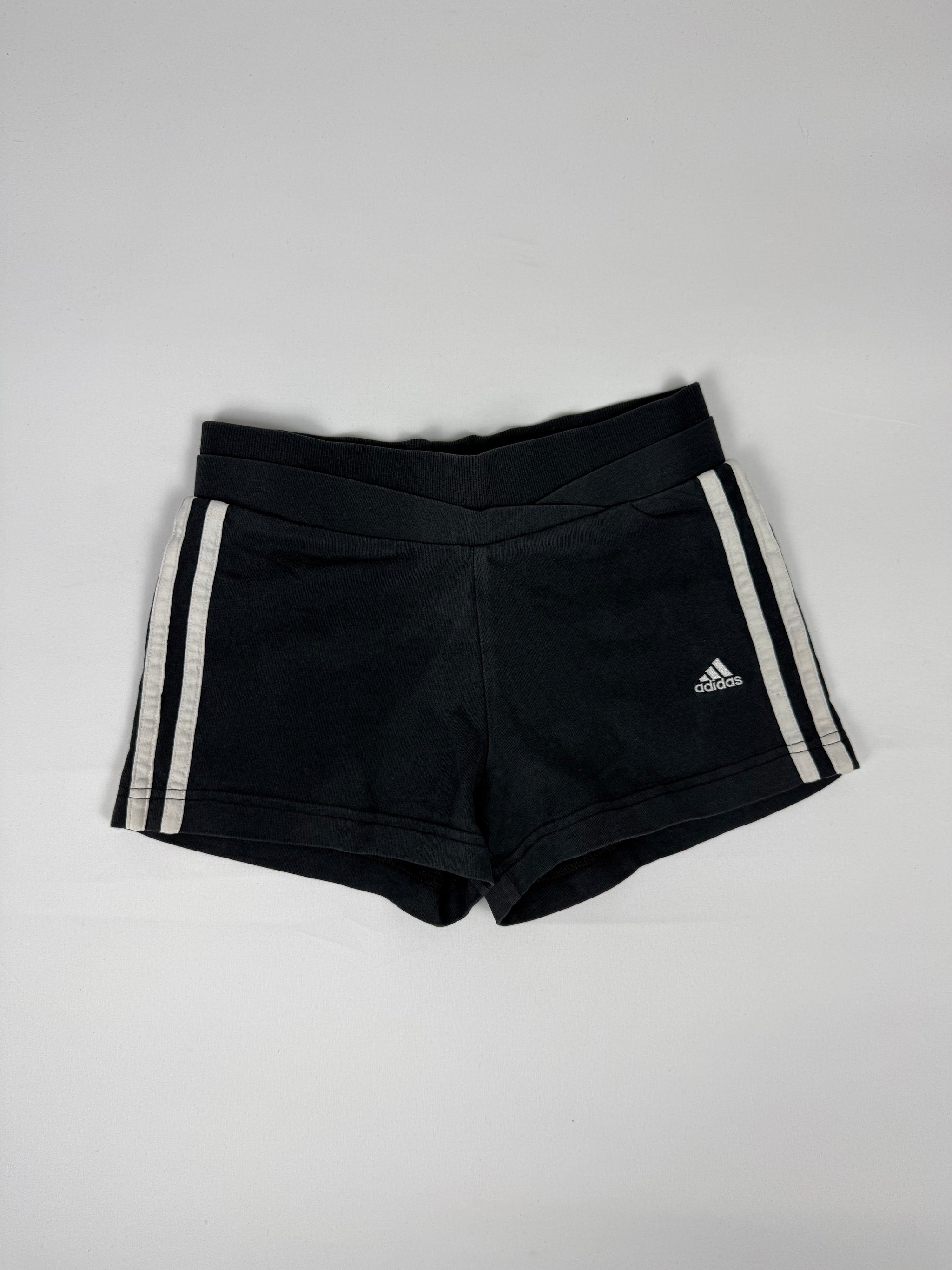 Black activewear low rise mini short (XXS)