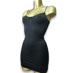 Black shape stretchy underwear mini dress (S)