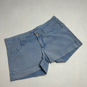 Blue denim low rise mini/micro short (S)