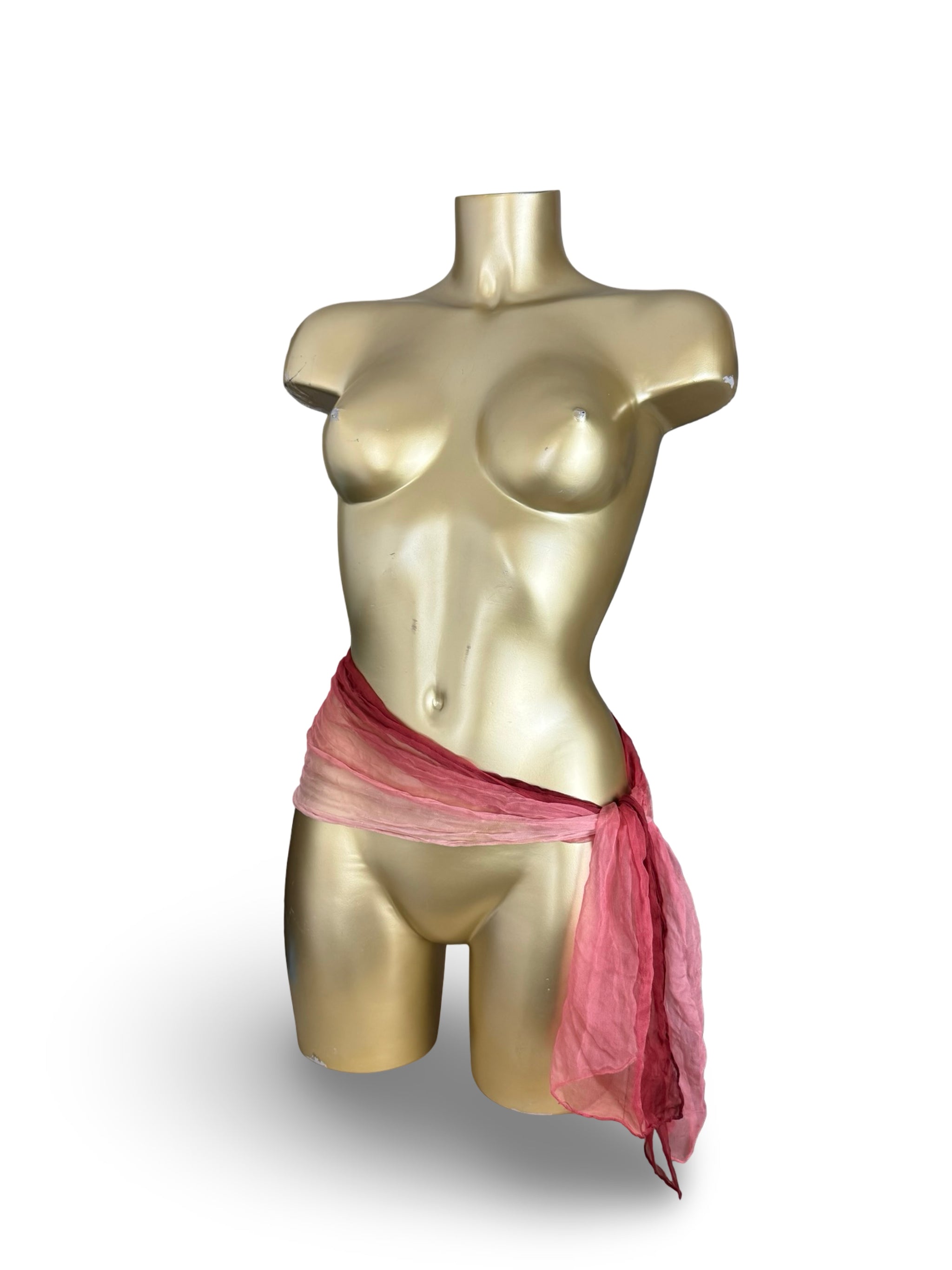 Pink 100% silk scarf