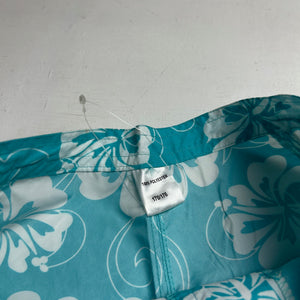 Blue Hawaii floral beachwear mini short (XS)