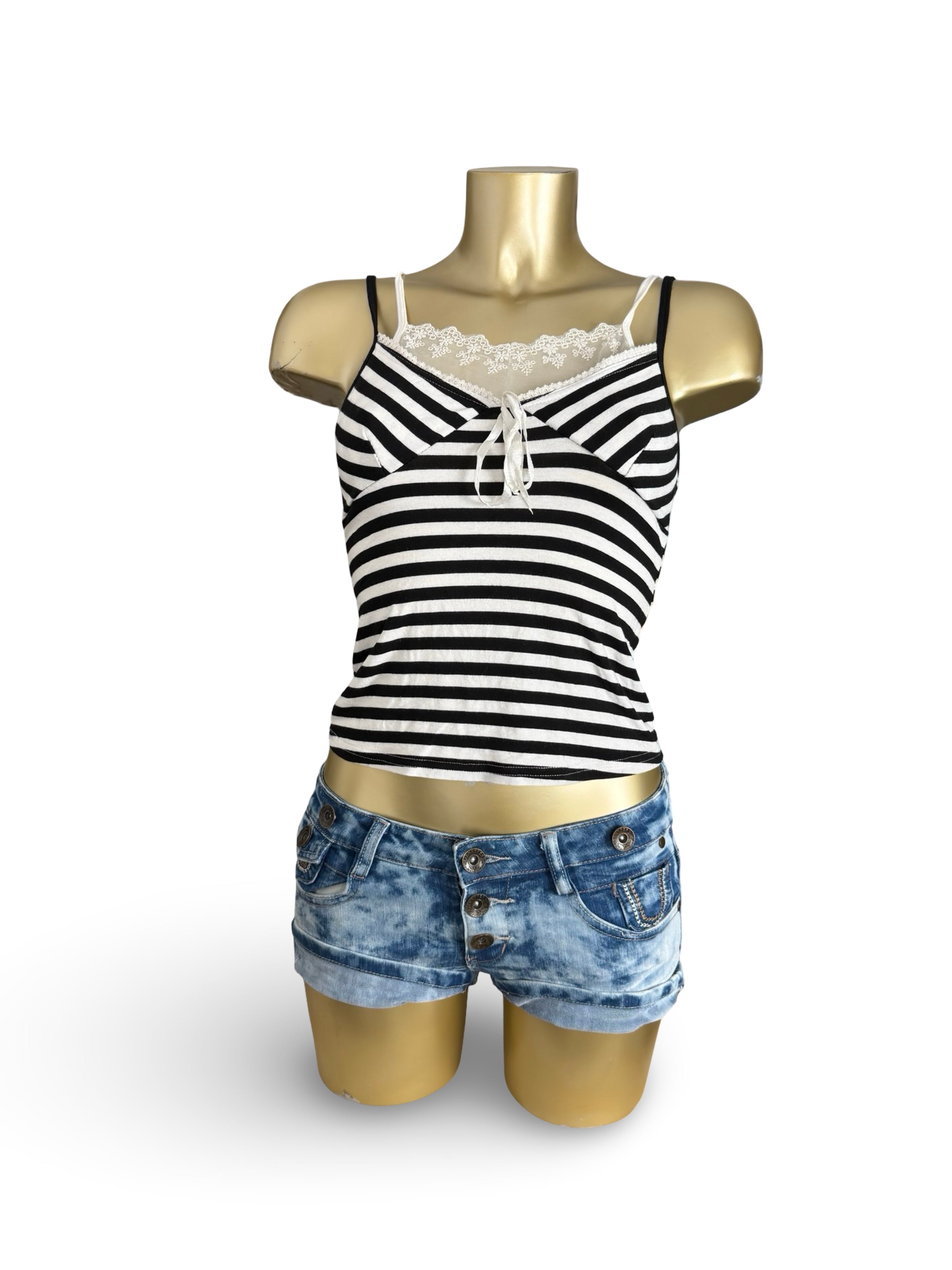 White striped cami top (S)