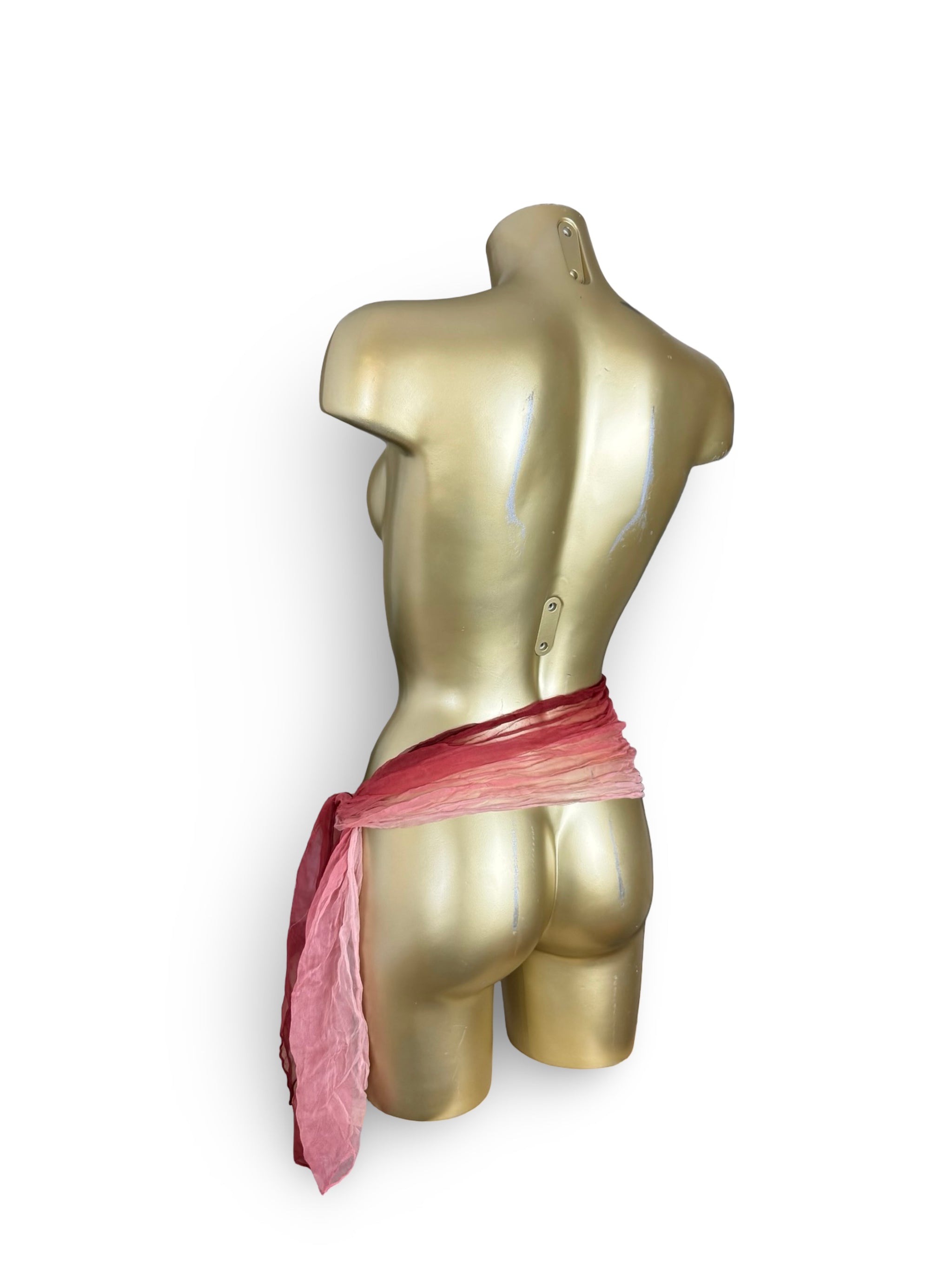 Pink 100% silk scarf