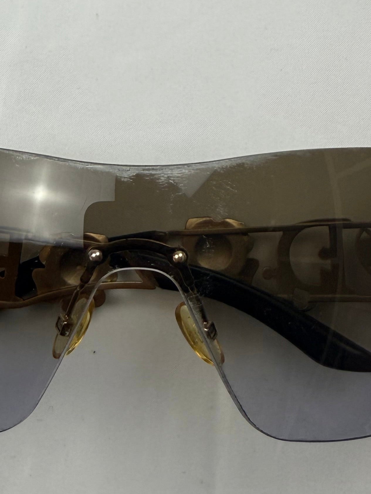 Black floral roses 2000s sunglasses