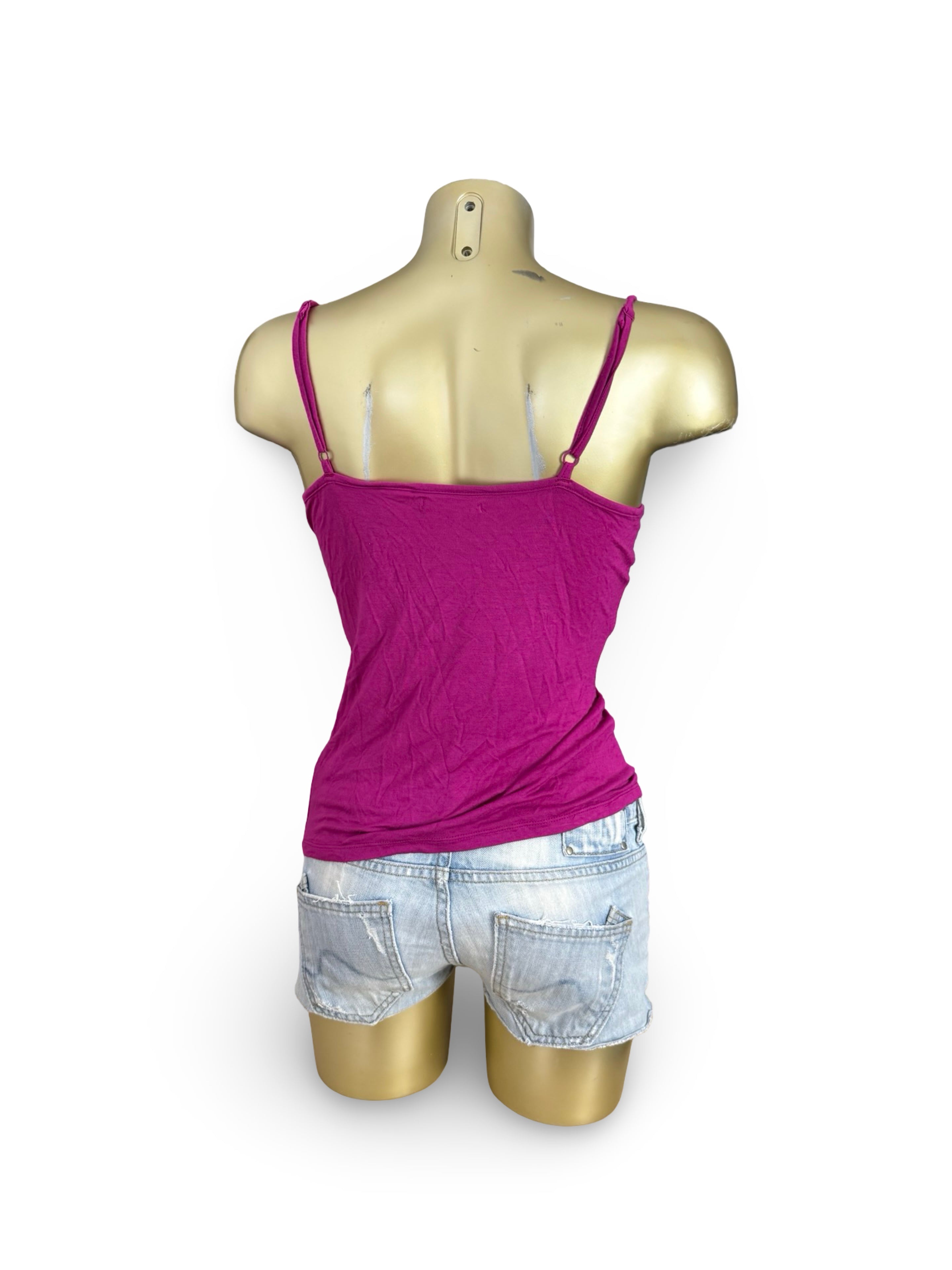Pink sequins cami top (M)
