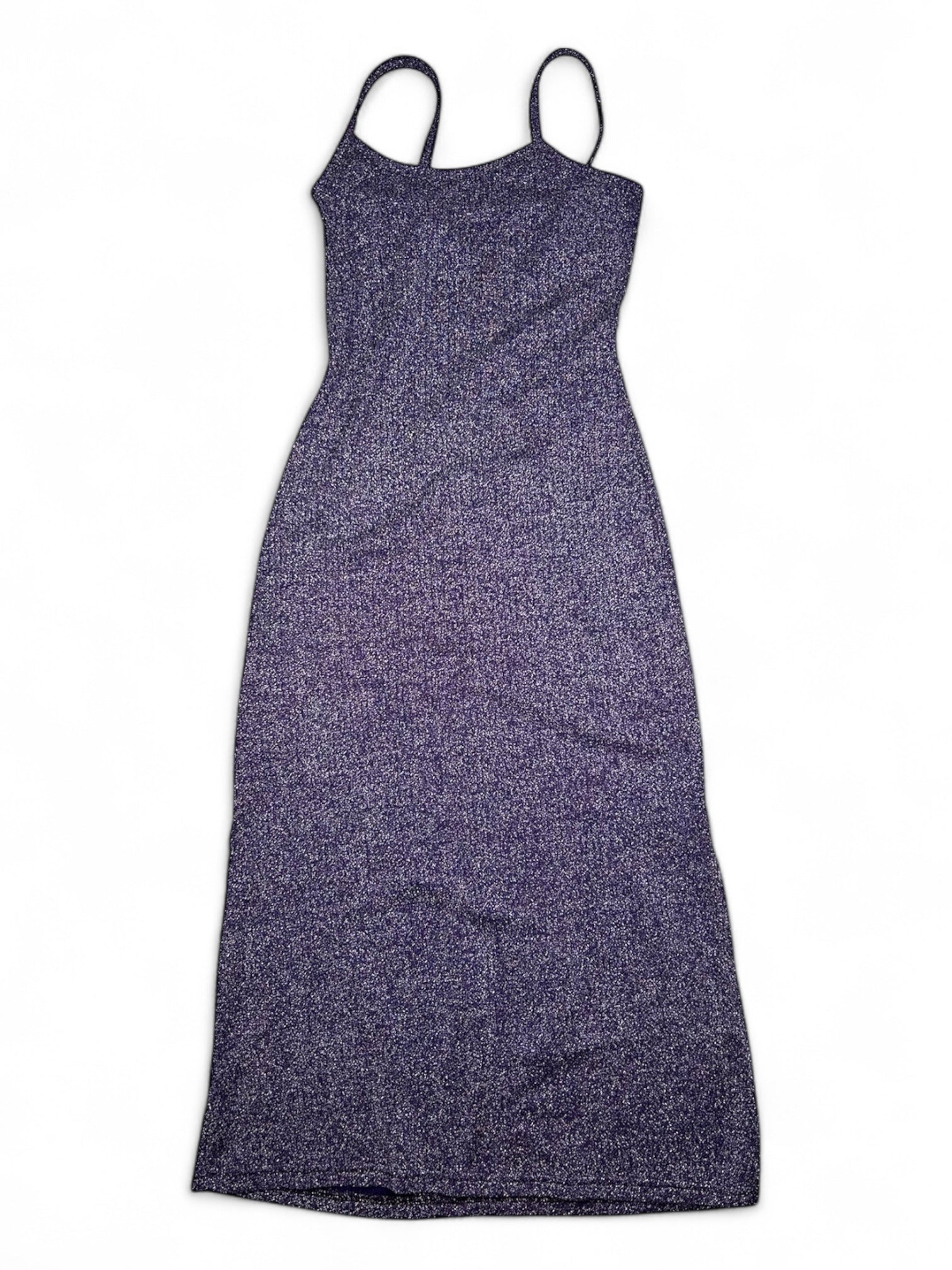Purple glitters maxi dress (S)
