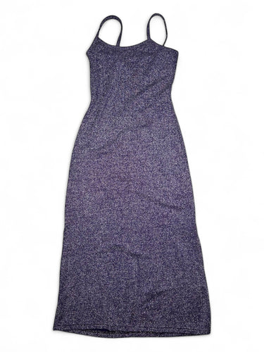 Purple glitters maxi dress (S)