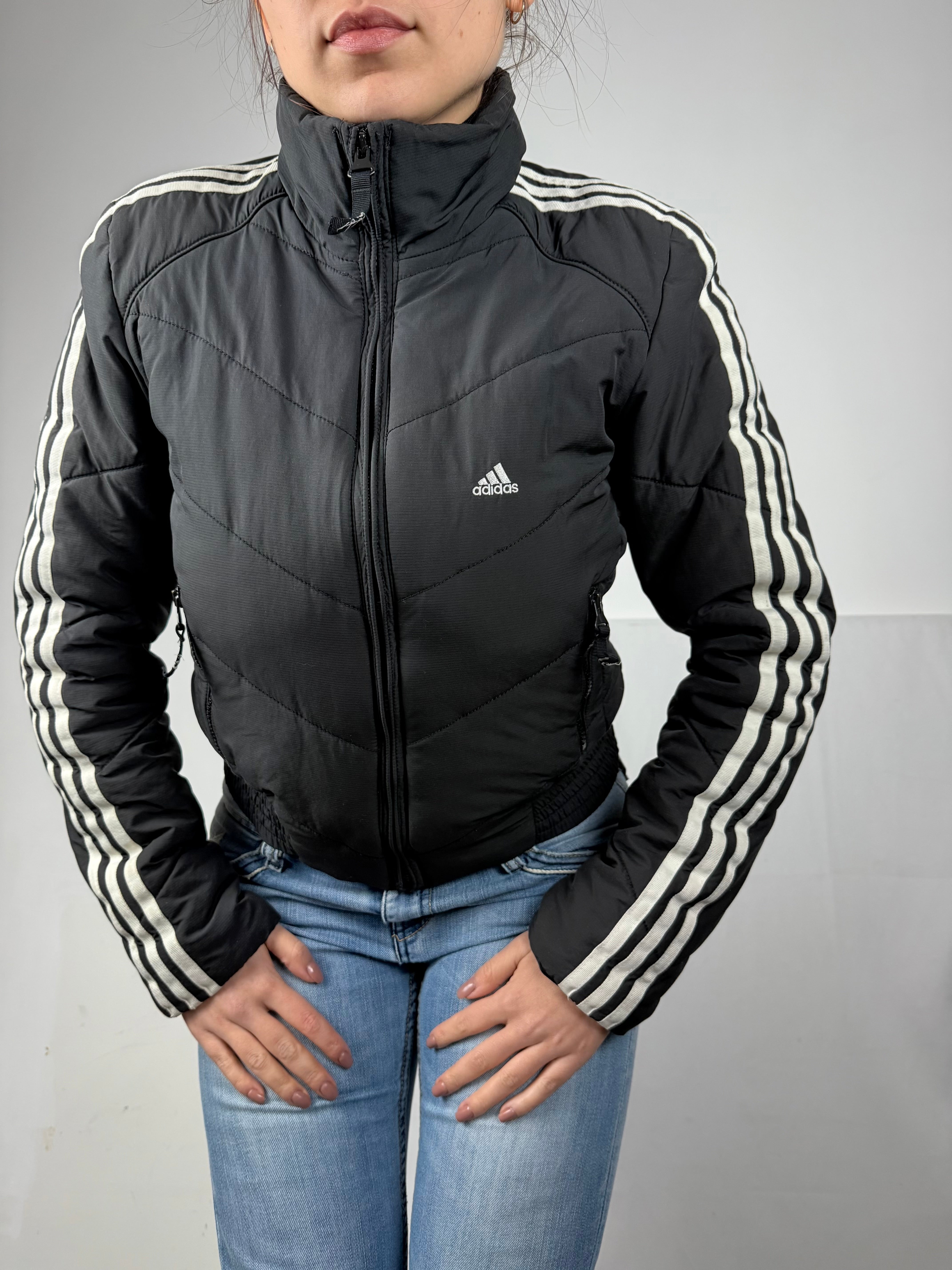 Blazer de bureau noir zippé (M)