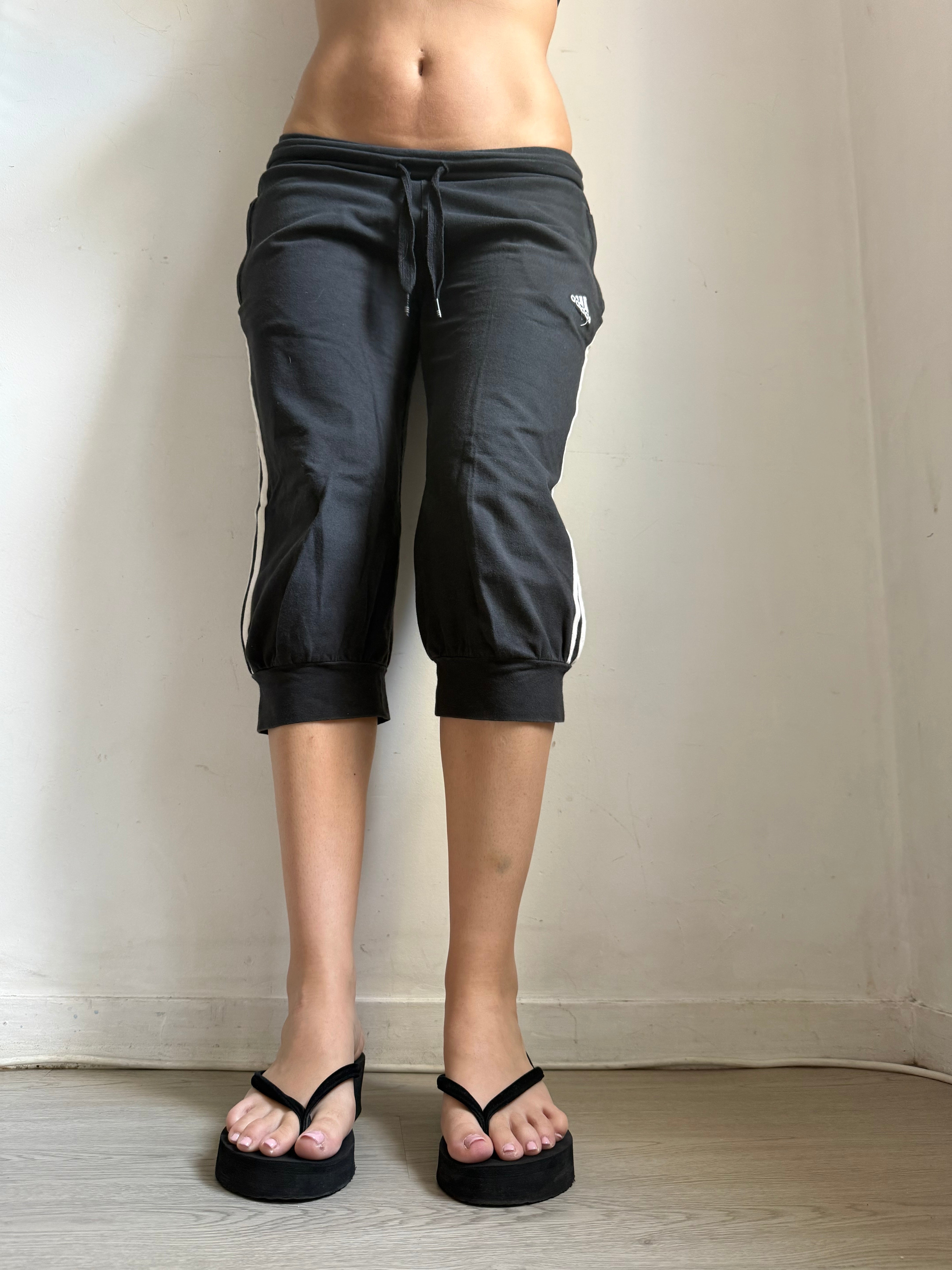 Black cotton capri pants (XL)