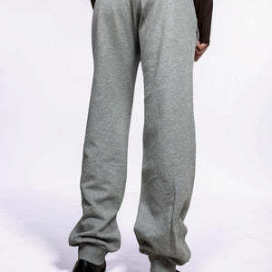 Grey cotton low rise joggers pants (M)