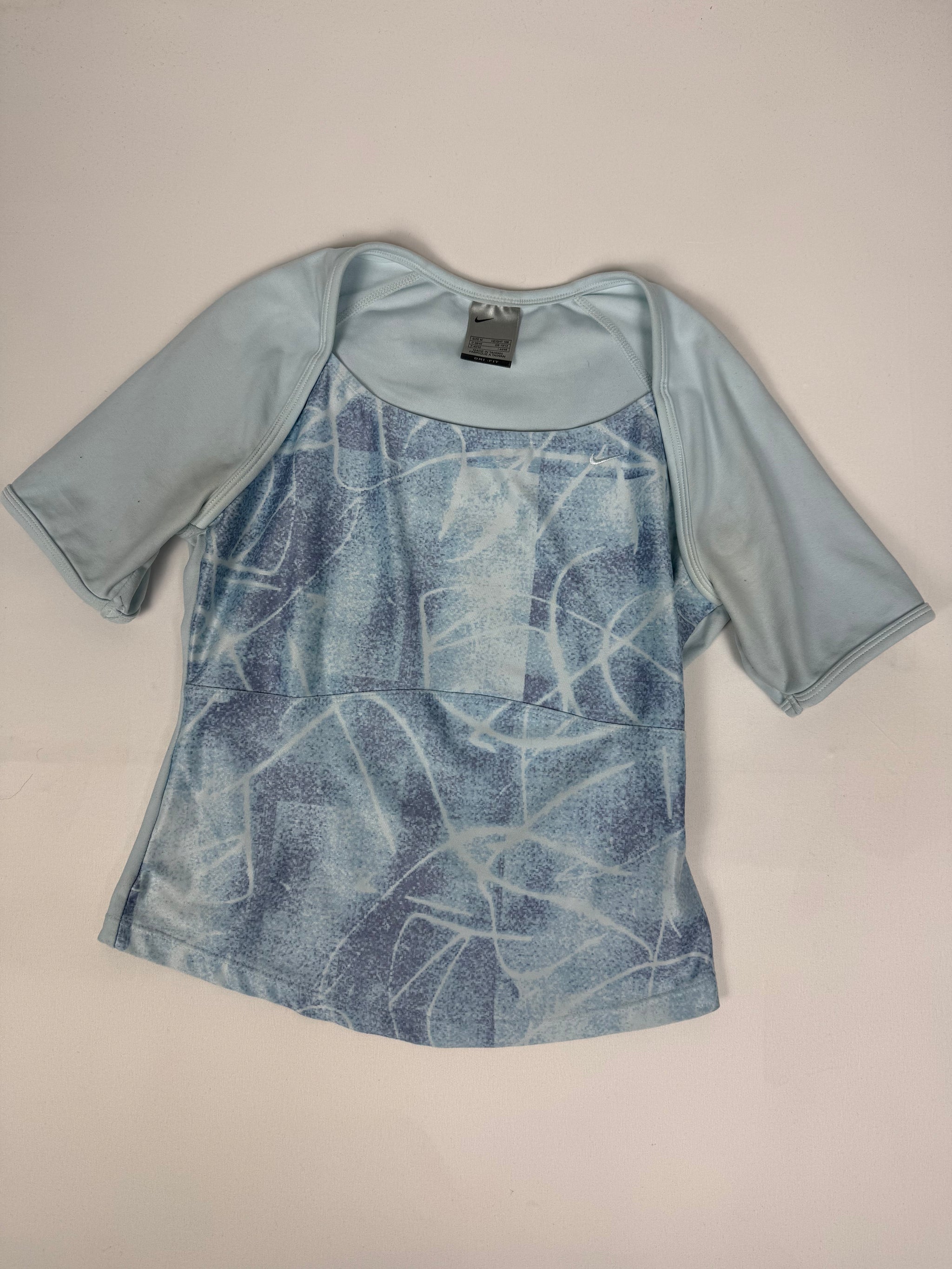 T-shirt de sport bleu ciel à logo swoosh (S/M)