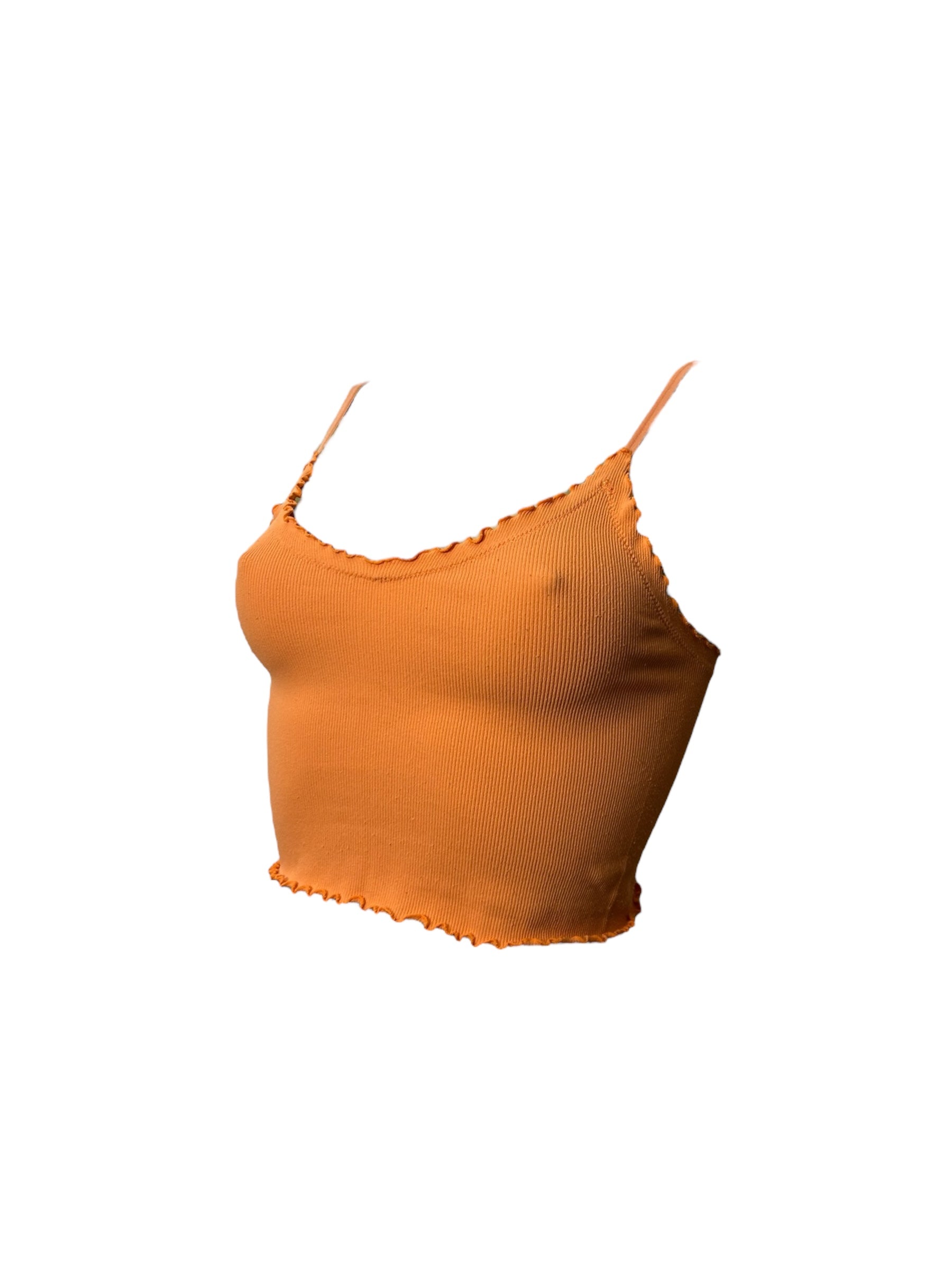 Orange stretchy cami top (XS/S)